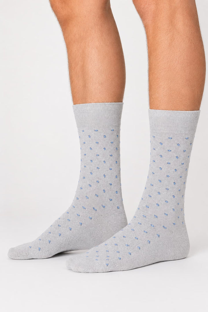 Vue de détail bas Marcoliani micro-motif pour homme gris et noir - Valérie Simon