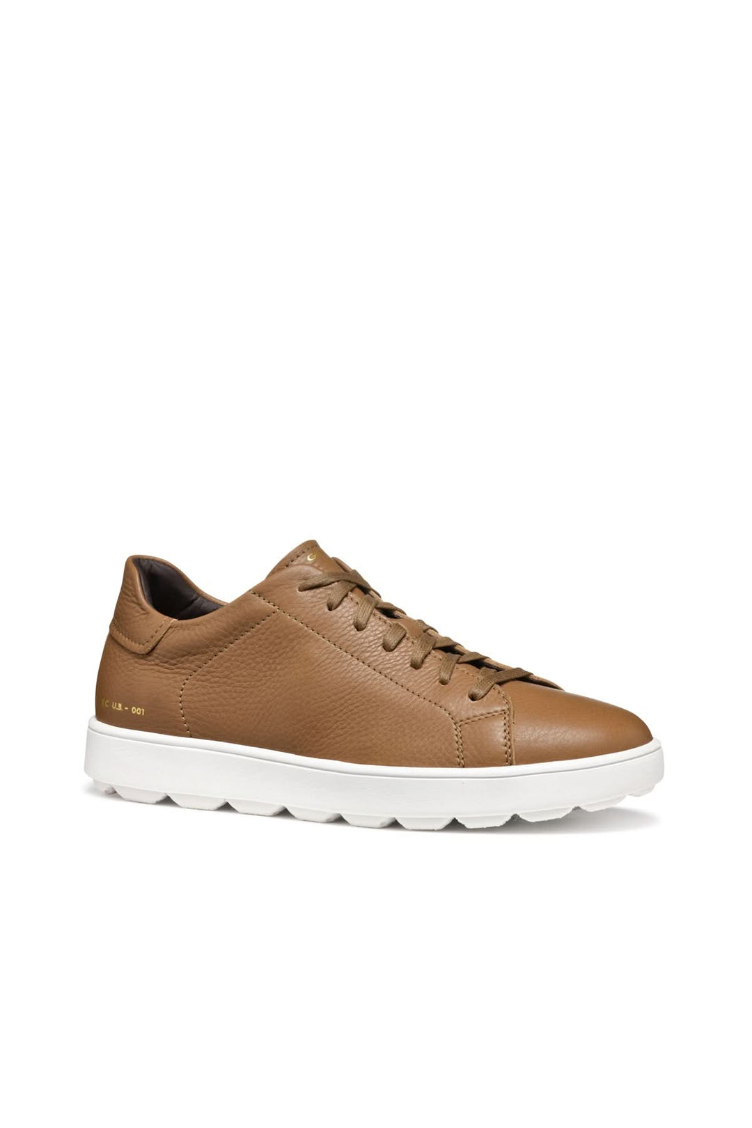 Sneakers en cuir texturé