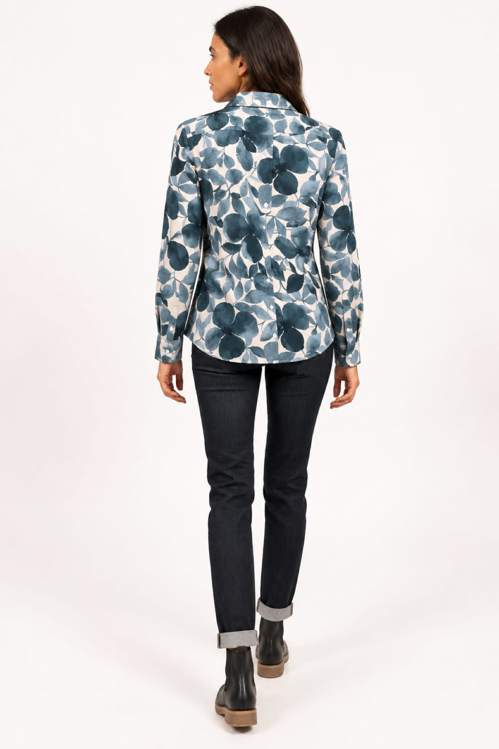 Blouse imprimé floral MALAURY II ML vue de face pour femme Saint James