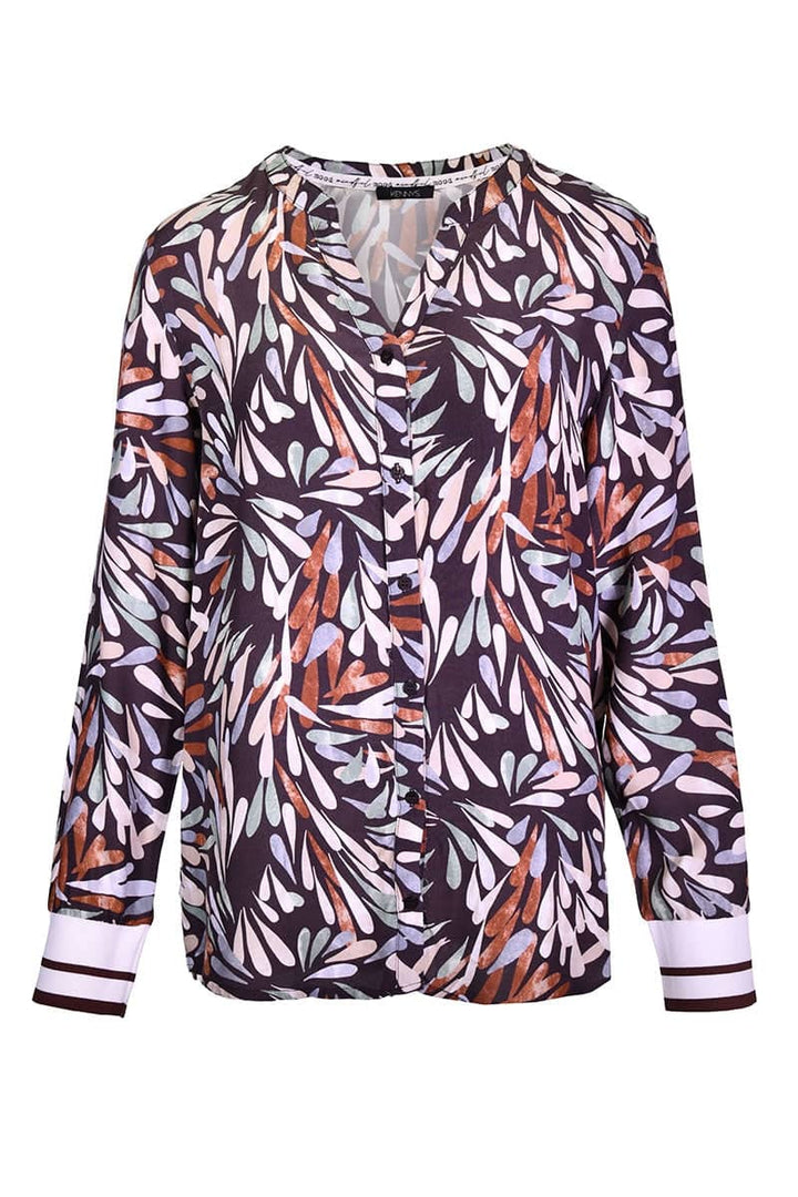 Blouse imprimée à manches longues pour femme kennys