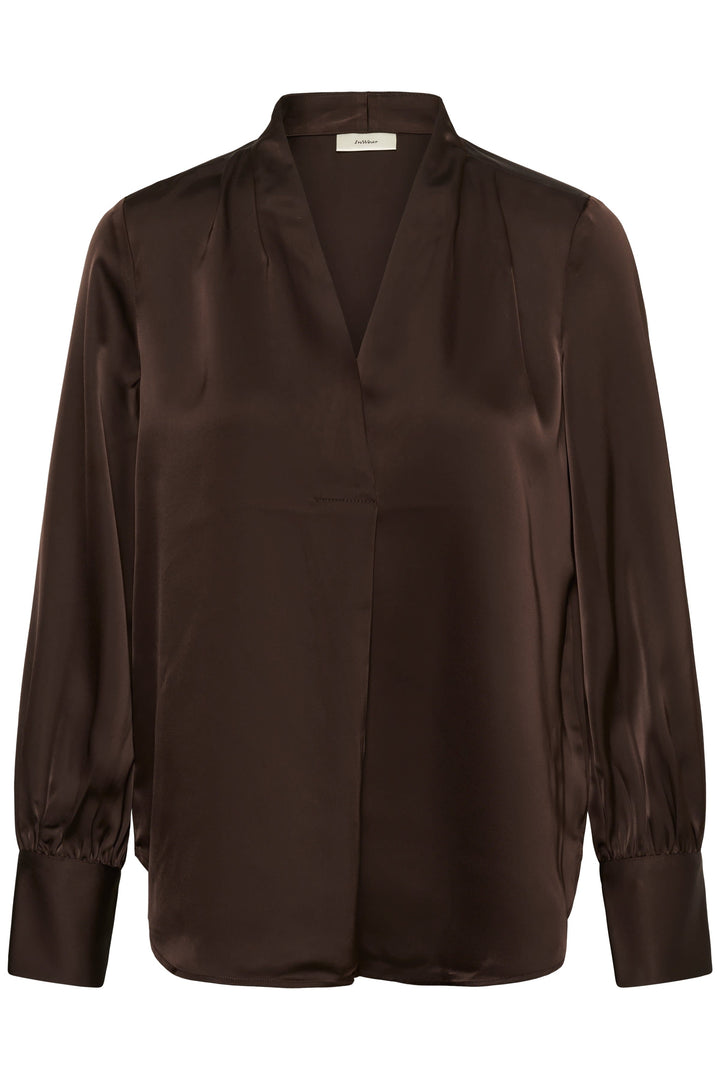 Blouse satinée Dawni à encolure en V pour femme Inwear