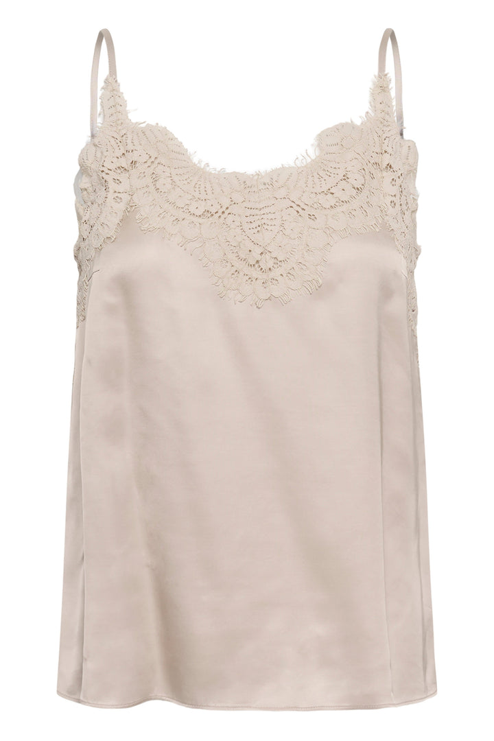 Camisole Orah satinée à dentelle délicate vue de face pour femme Inwear