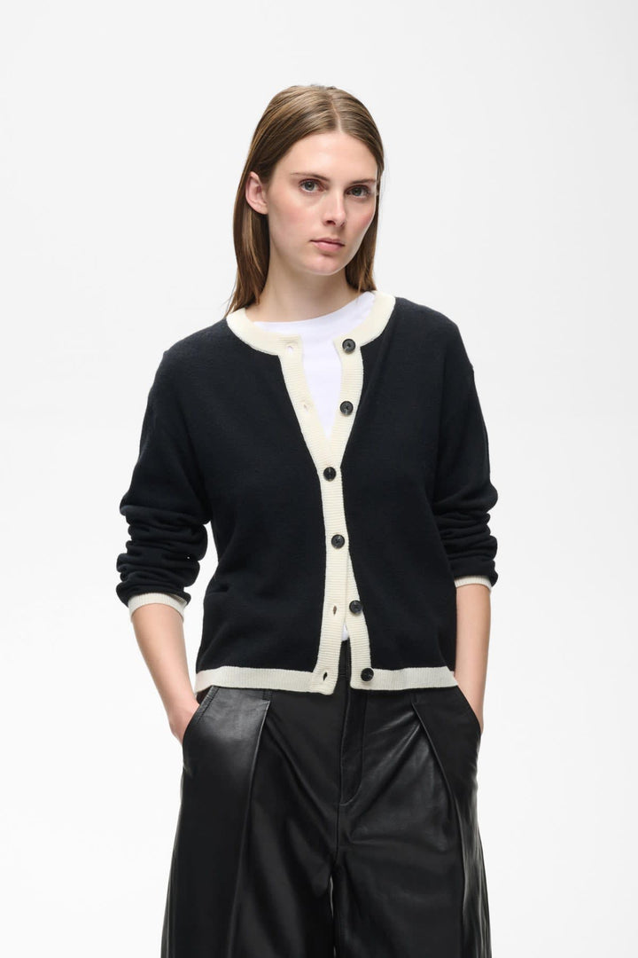 Tally wool cardigan front view for women Inwear