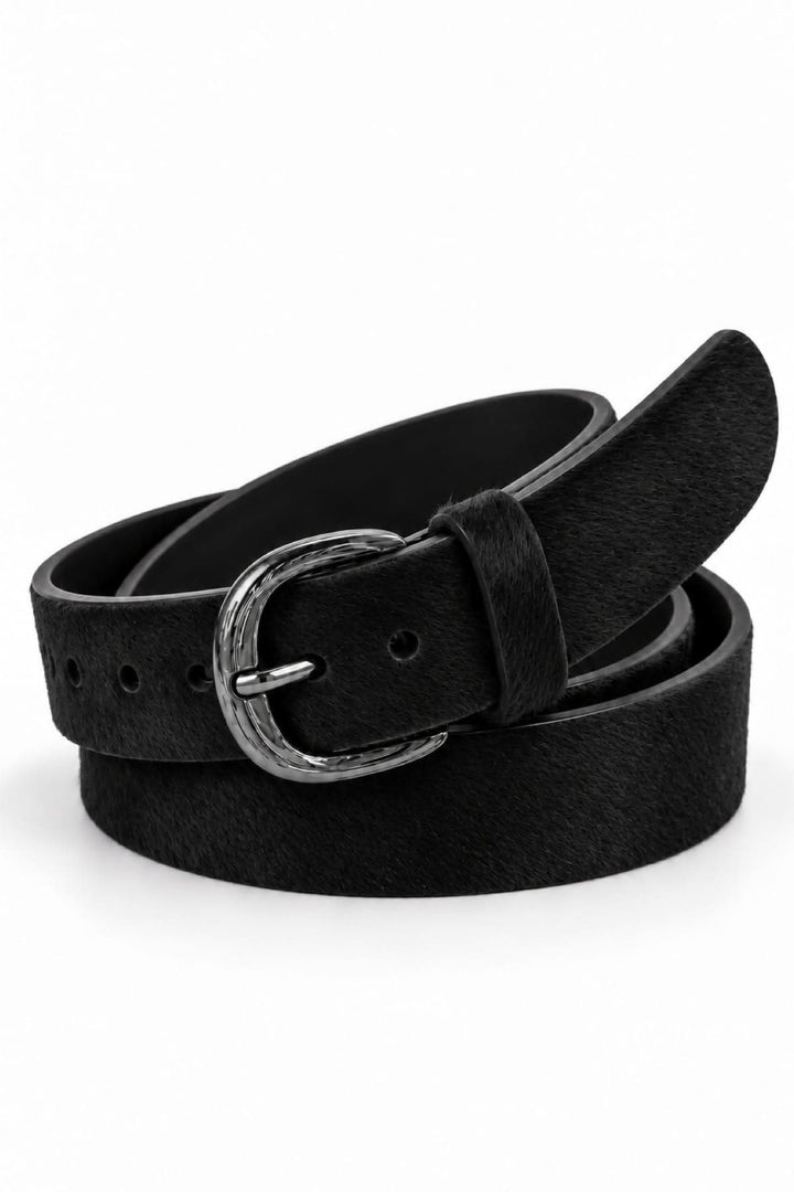 Ceinture à effet poulain vue de face pour femme Landes