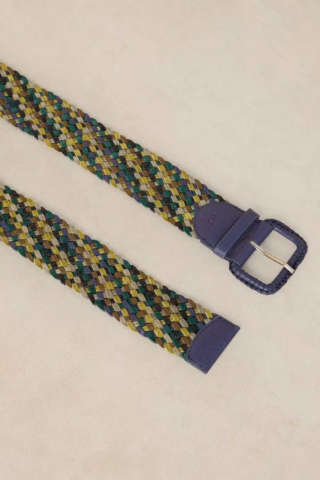 Multicoloured braided belt for women White Stuff