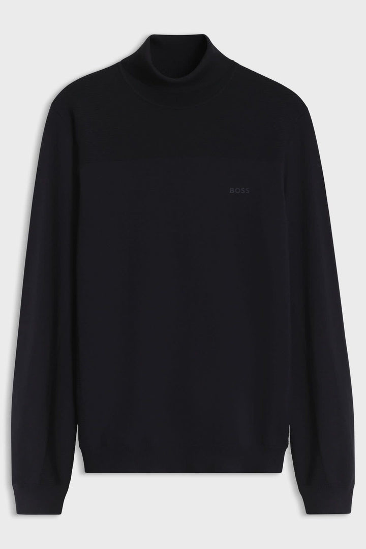 Chandail à col roulé vue de face pour homme Hugo Boss