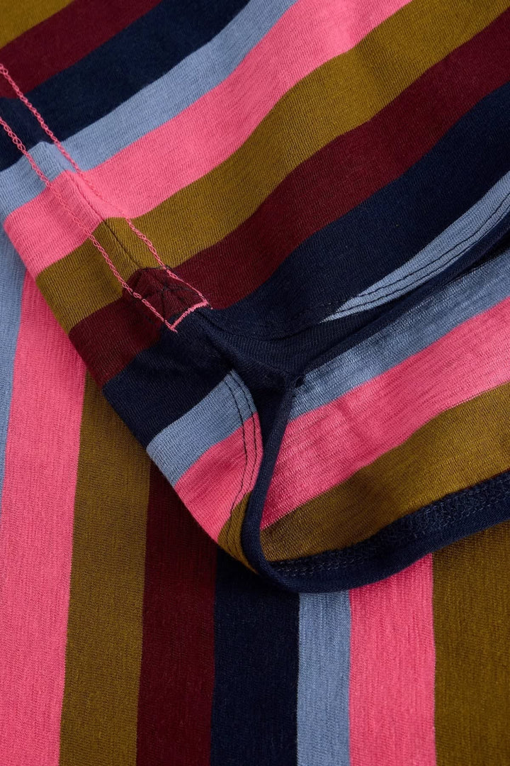 Vue de face chandail à rayures multicolores White Stuff pour femme - Valérie Simon