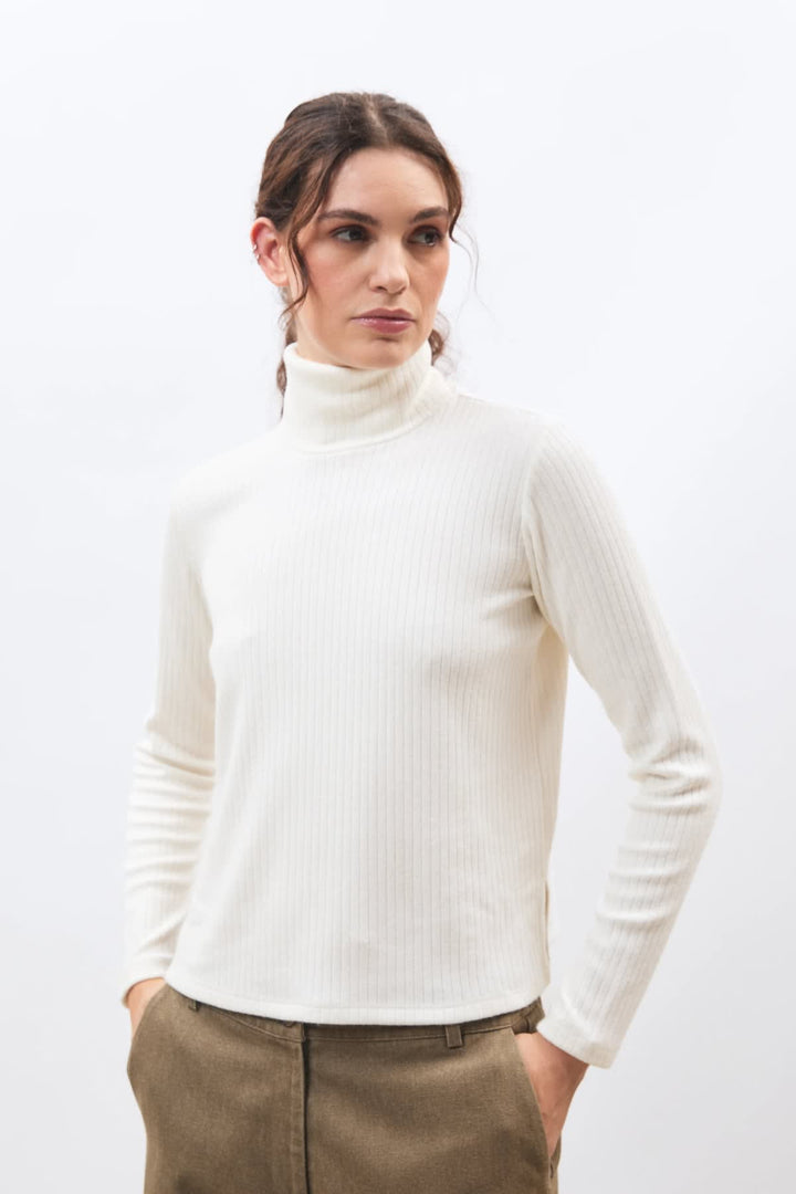 Women’s ribbed turtleneck sweater Humility