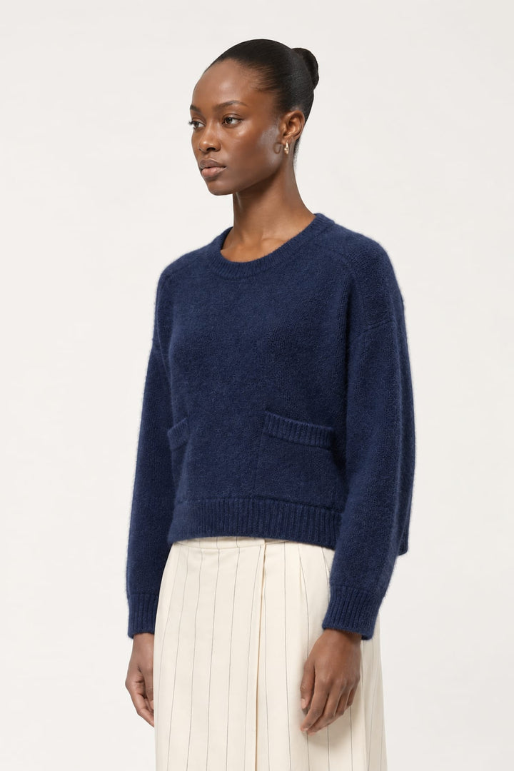 Chandail en tricot texturé avec poches pour femme Humility