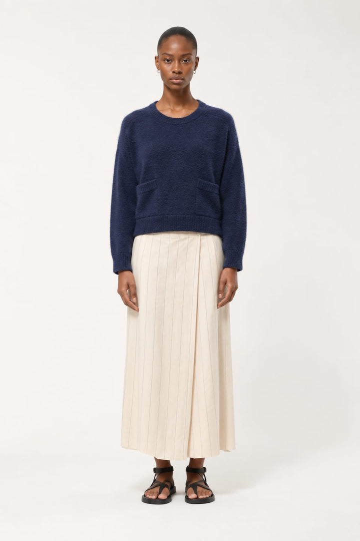 Chandail en tricot texturé avec poches pour femme Humility