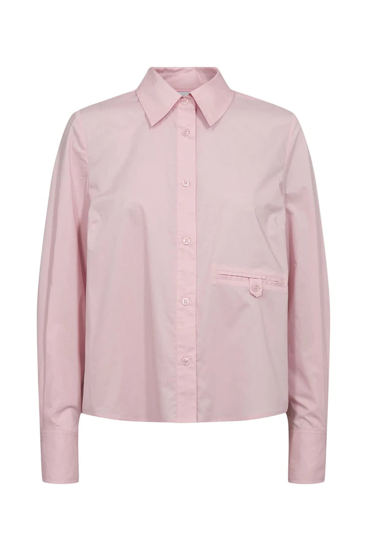 Chemise à poches avec taille ajustable vue de face pour femme Numph