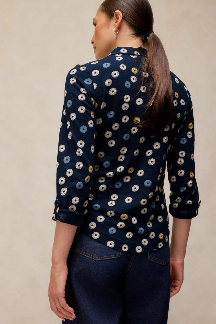 Vue de face blouse imprimée White Stuff femme motifs floraux multicolores - Valérie Simon