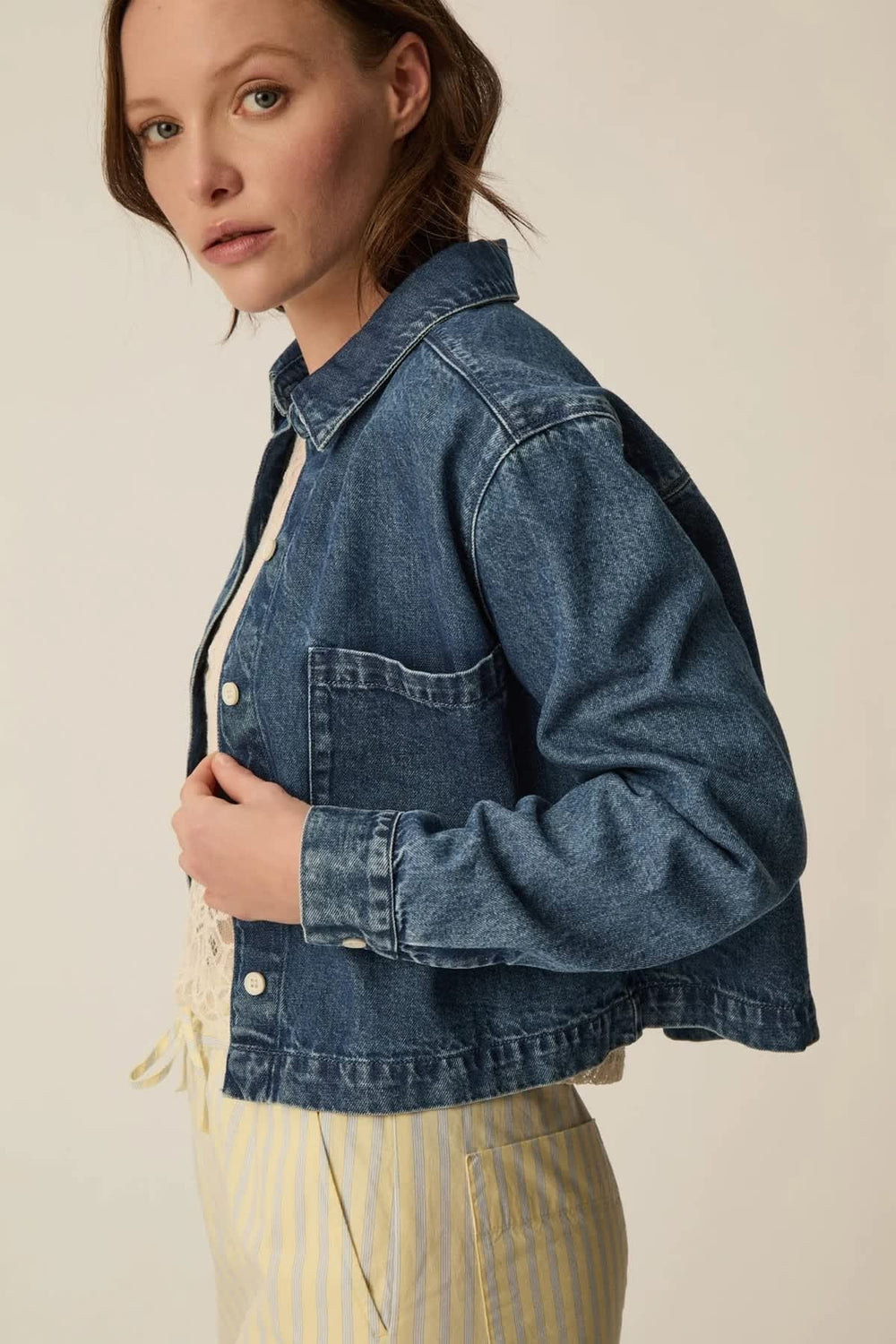 Lazare Short-Sleeve Shirt for Women, Front View Des Petits Hauts