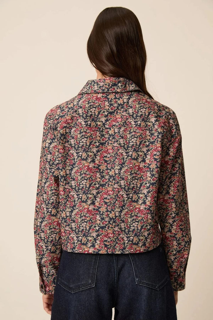 Chemise courte Umalya vue de face pour femme Des Petits Hauts