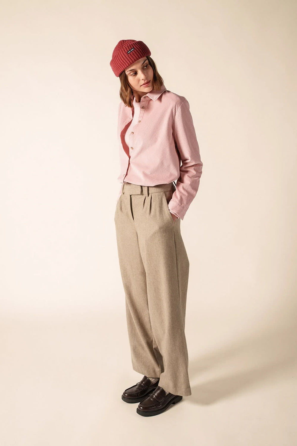 Chemise Magali en velours côtelé pour femme Saint James