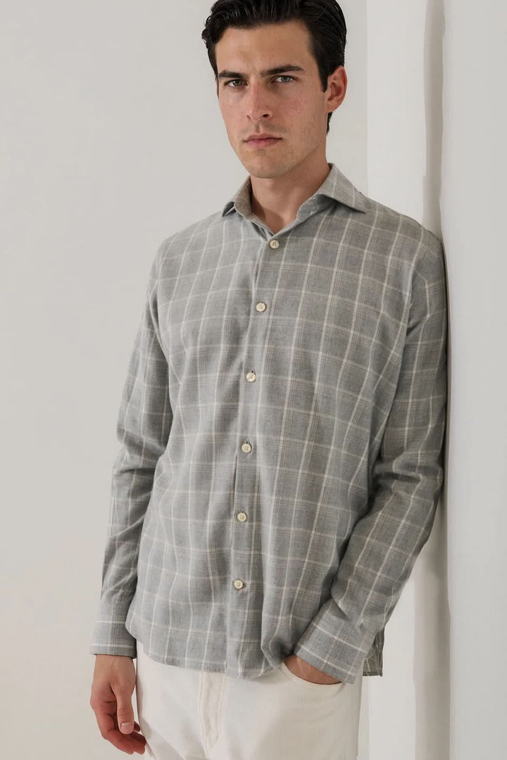 Chemise sport à carreaux pour homme Patrick Assaraf