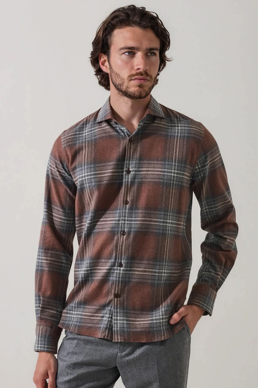 Front view of the men&