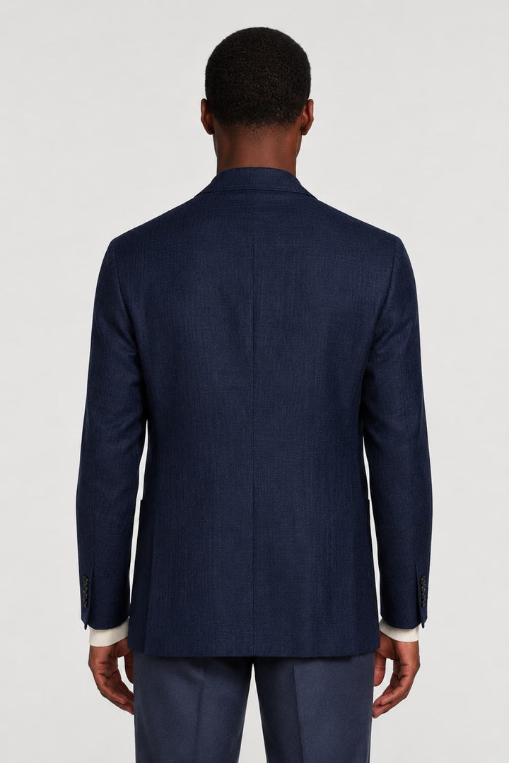Complet ton sur ton Jack Victor pour homme, vue de face, détails texture Valérie Simon