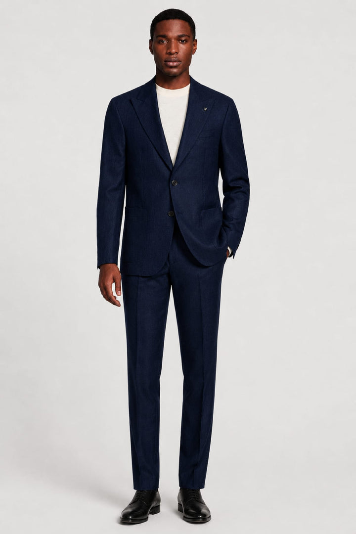 Vue de face complet texturé motif ton sur ton Jack Victor pour homme - Valérie Simon