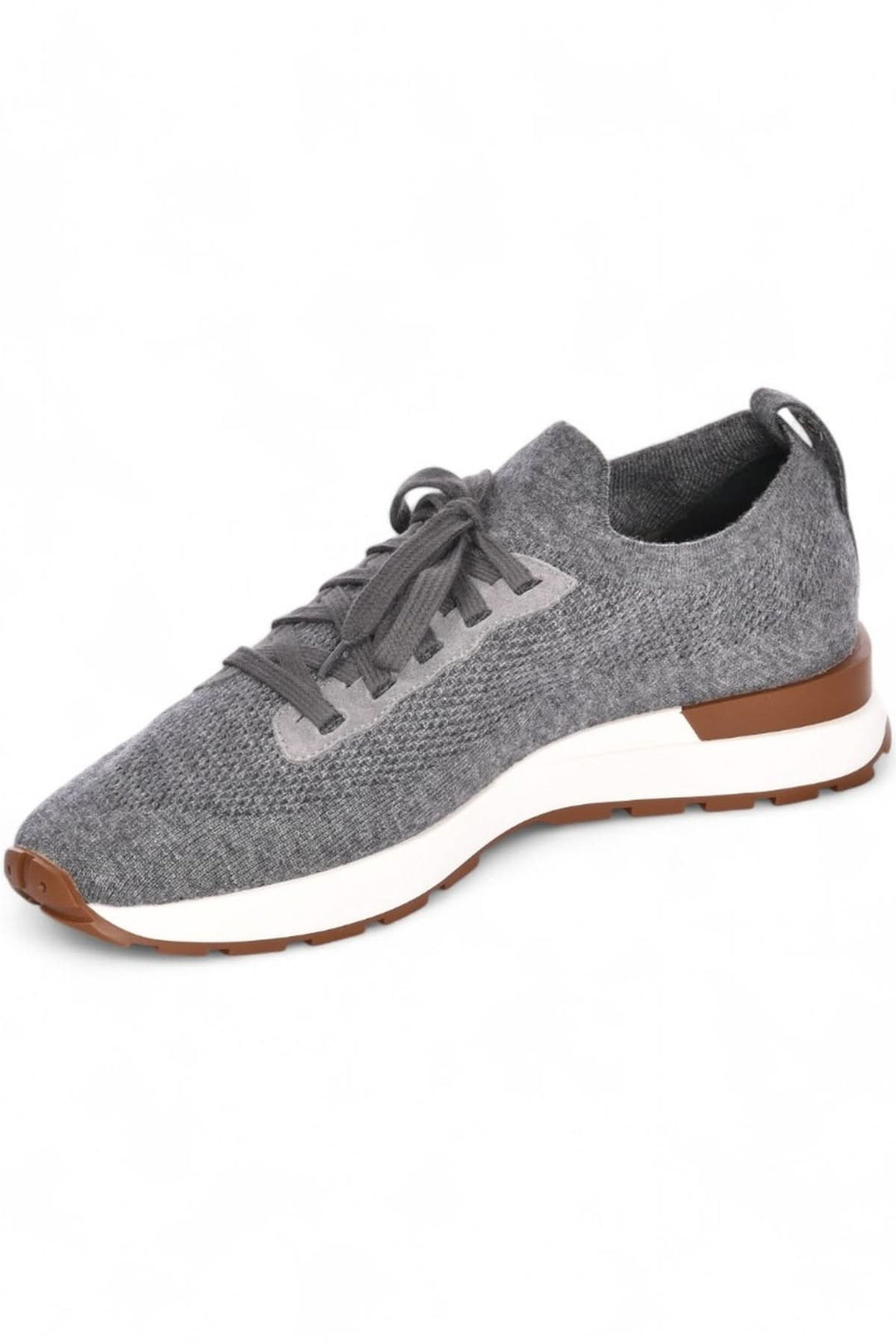 Espadrilles en maille et cuir suédé