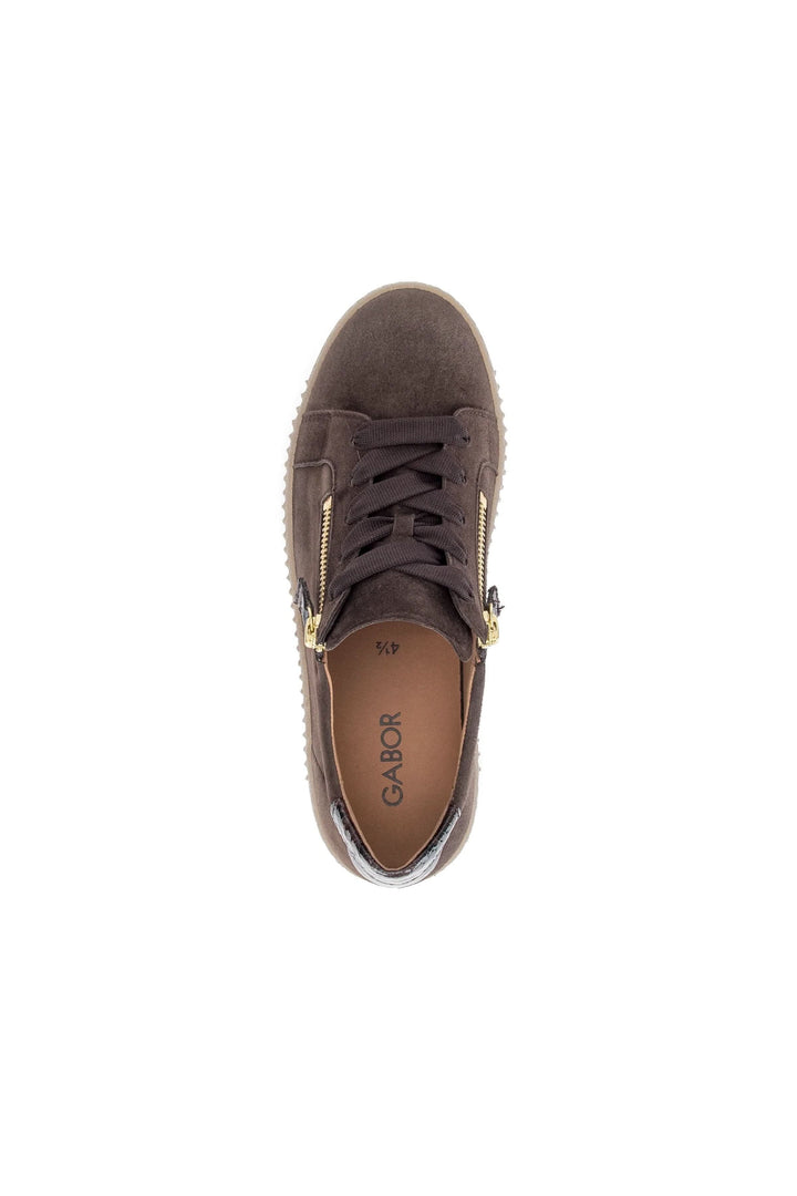 Chaussures de ville en suède à semelle plateforme