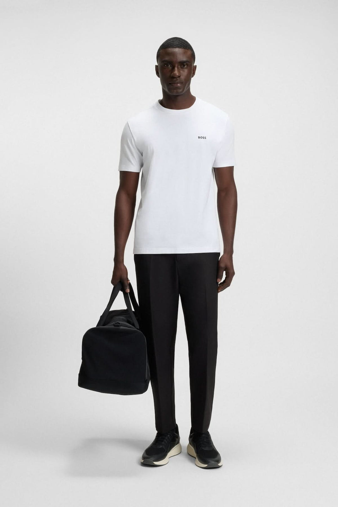 T-shirt en coton extensible avec logo