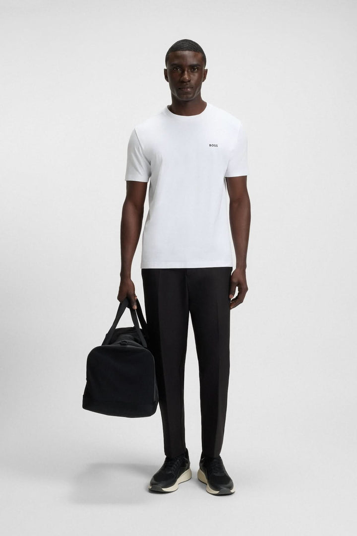 T-shirt en coton extensible avec logo