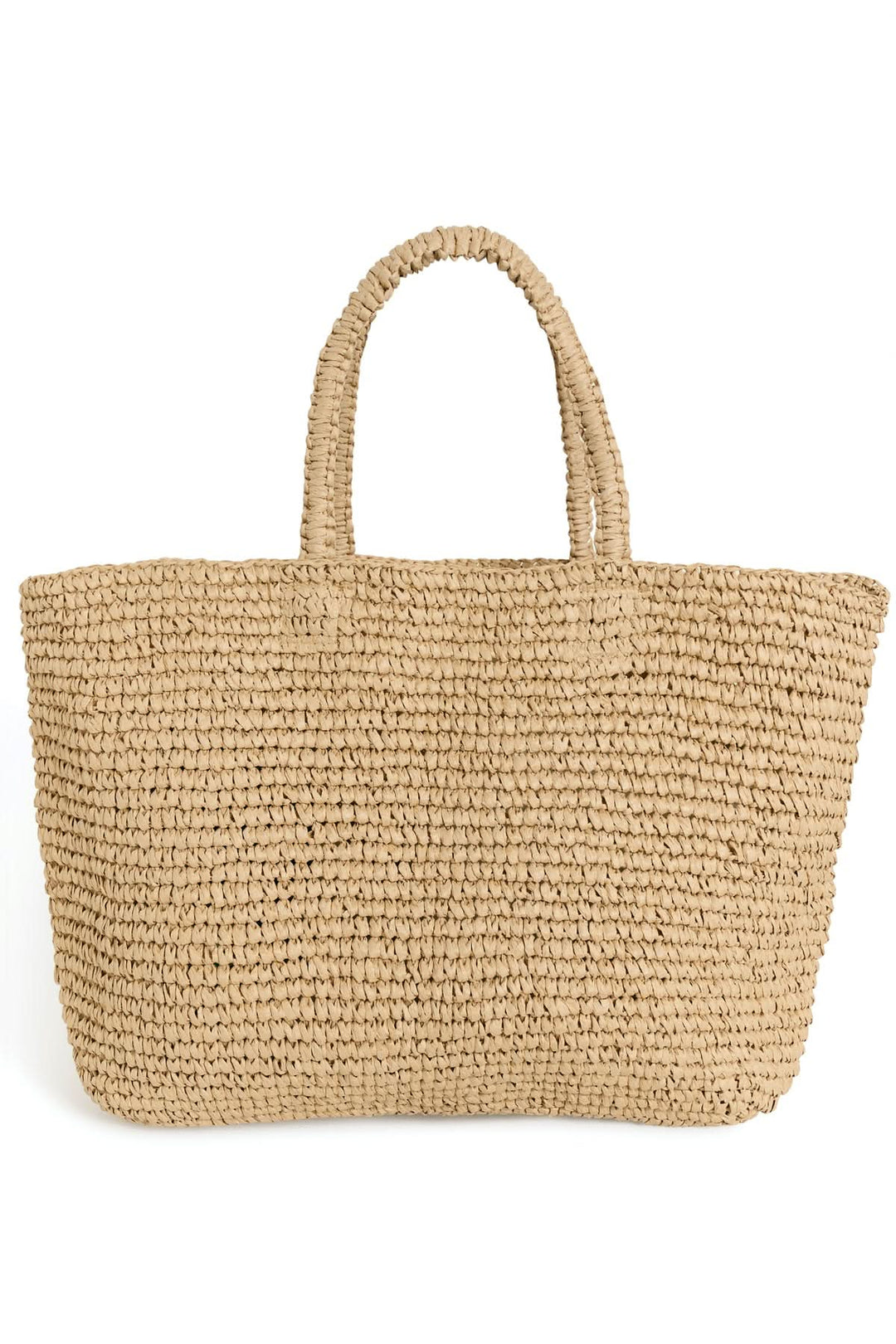 Vue de côté sac fourre-tout crocheté Giorgia femme Valérie Simon
