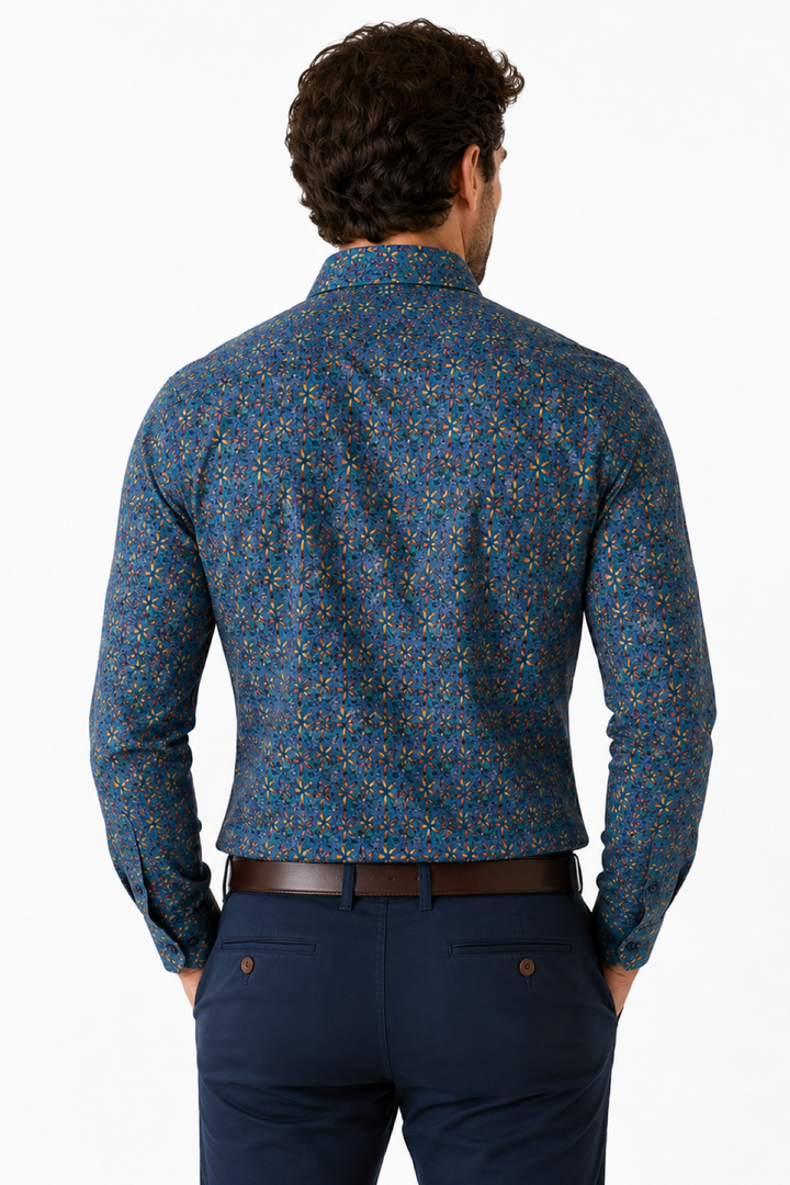 Chemise sport imprimée mosaïque
