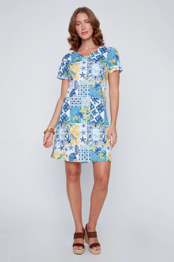Robe à imprimé méditerranéen