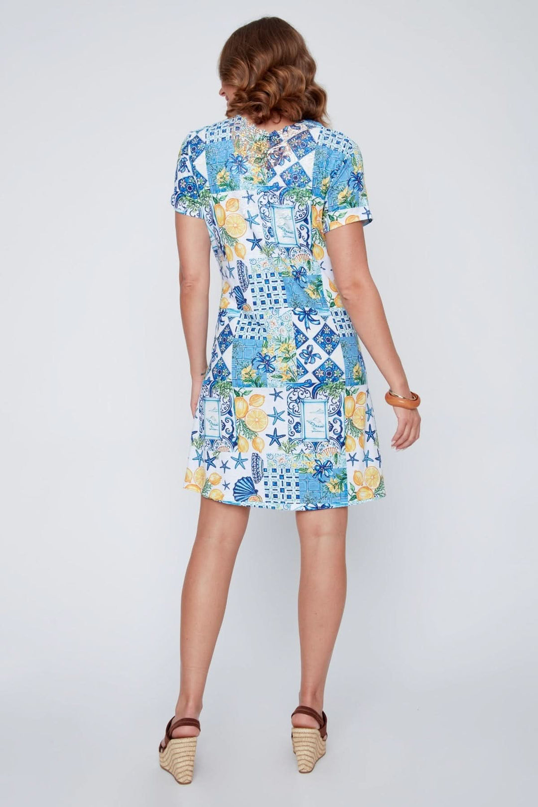 Robe à imprimé méditerranéen