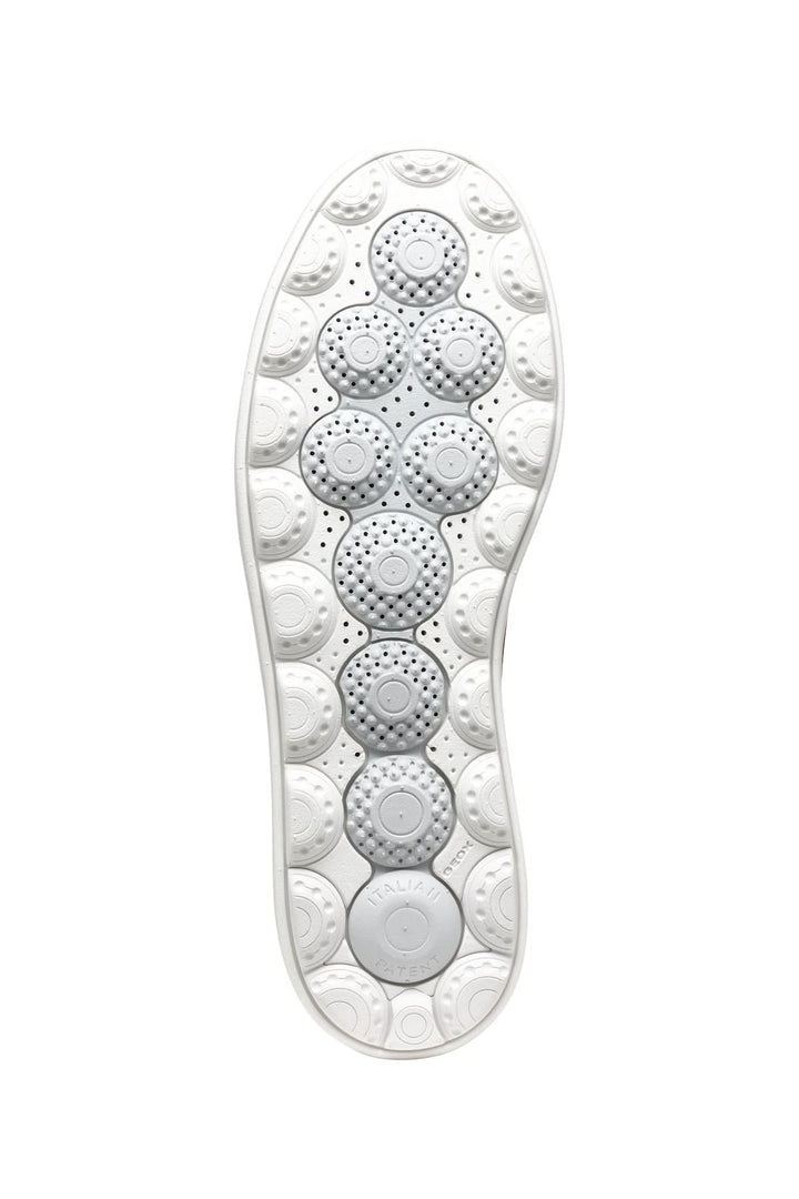 Sneakers en cuir texturé