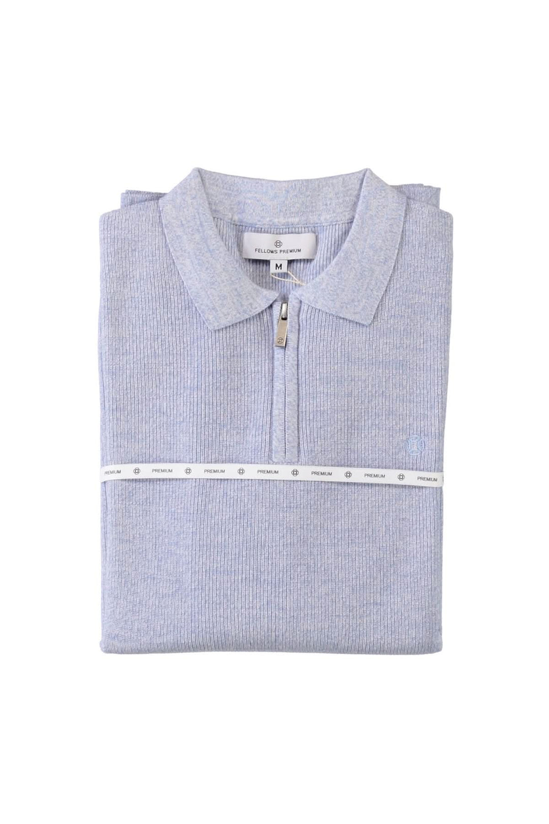 Chandail à col polo zippé