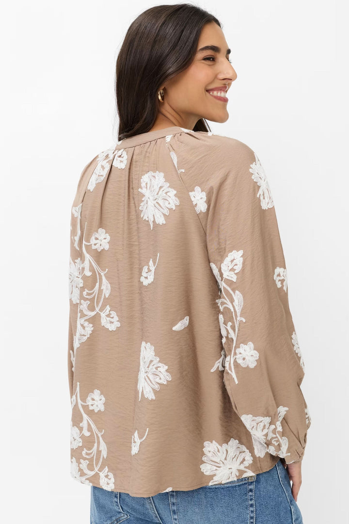 Blouse Vivian à broderies florales