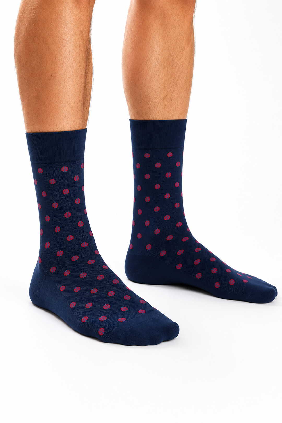 Bas habillés motif coccinelles