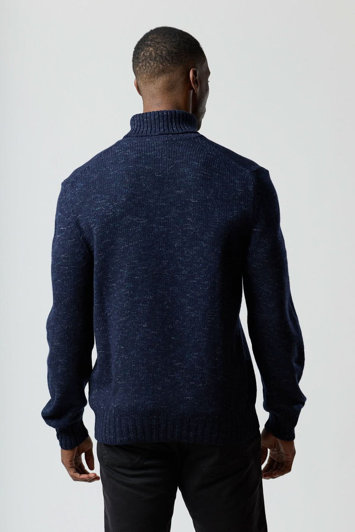 Chandail à col roulé en laine vierge