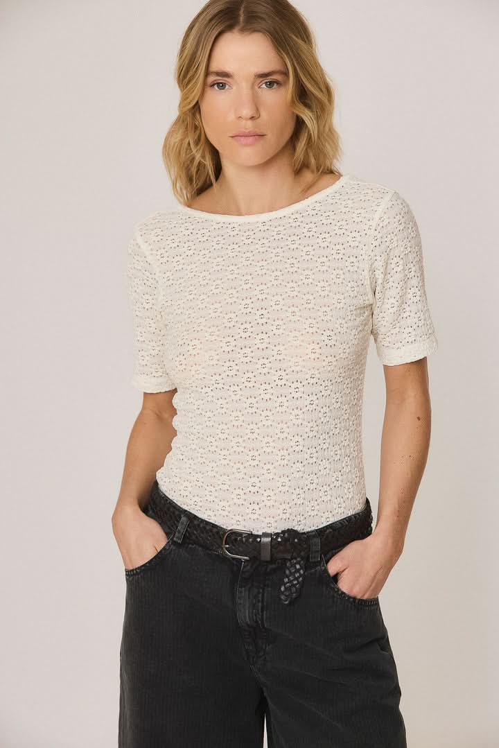 Ceinture tressée en cuir
