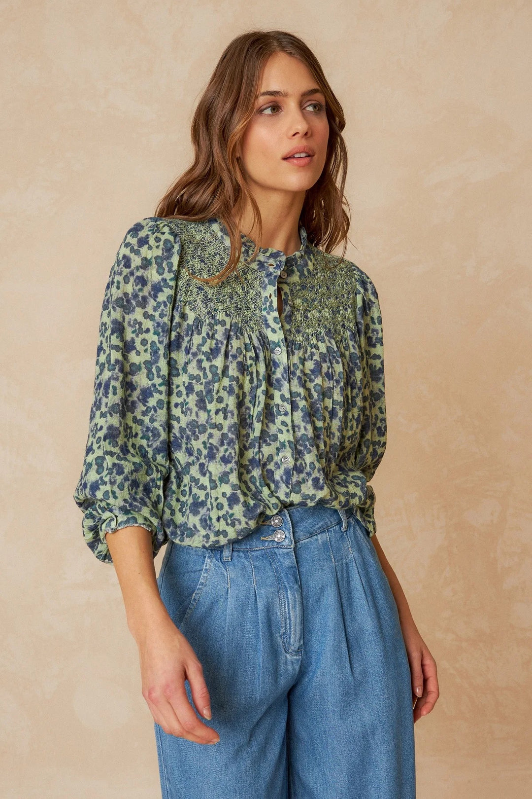 Blouse brodée