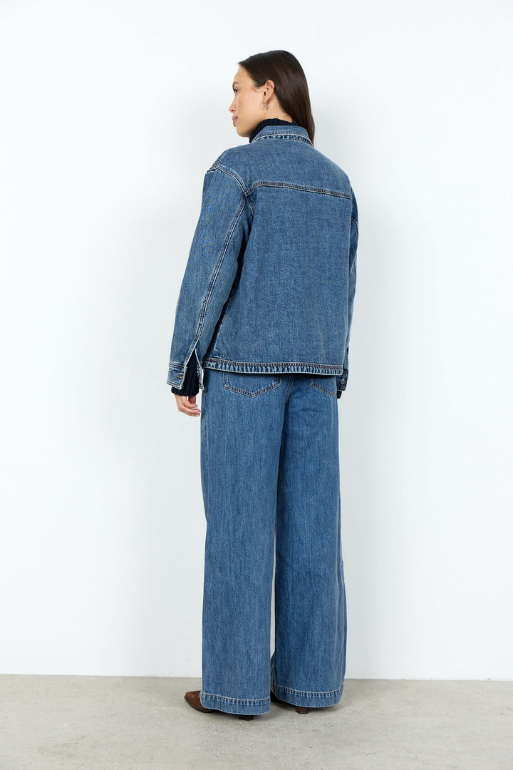 Veste Heda en jean à poches plaquées