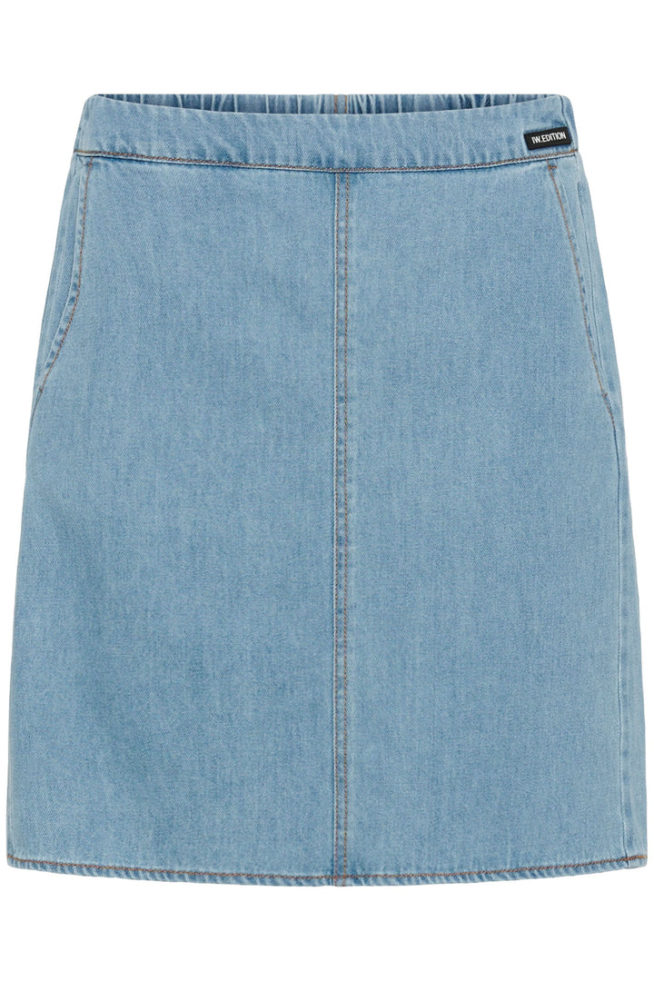 Jupe courte Glenn en denim léger