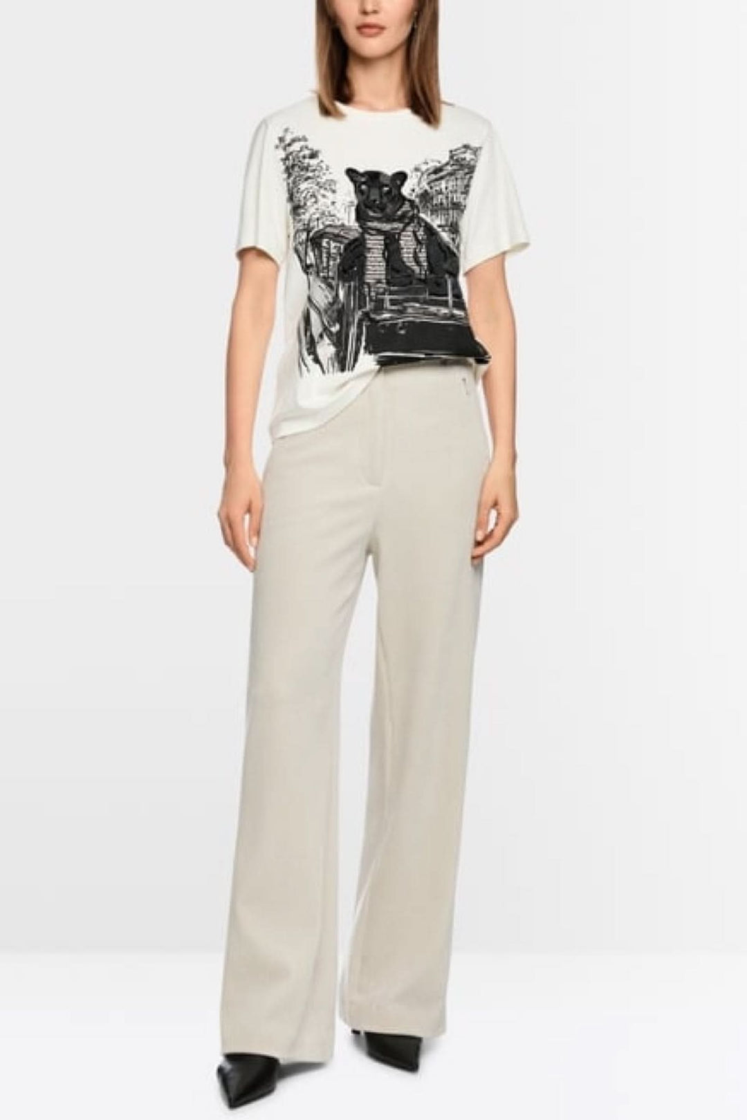 T-shirt avec imprimé panthère