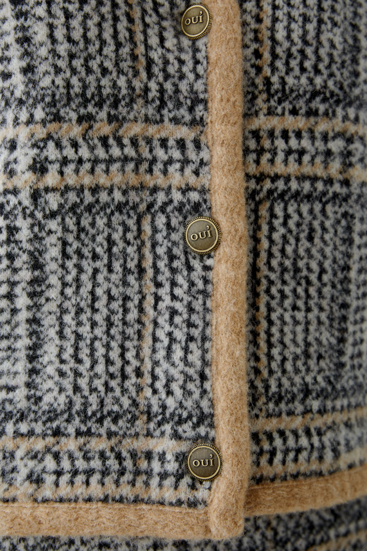 Cardigan motifs de carreaux