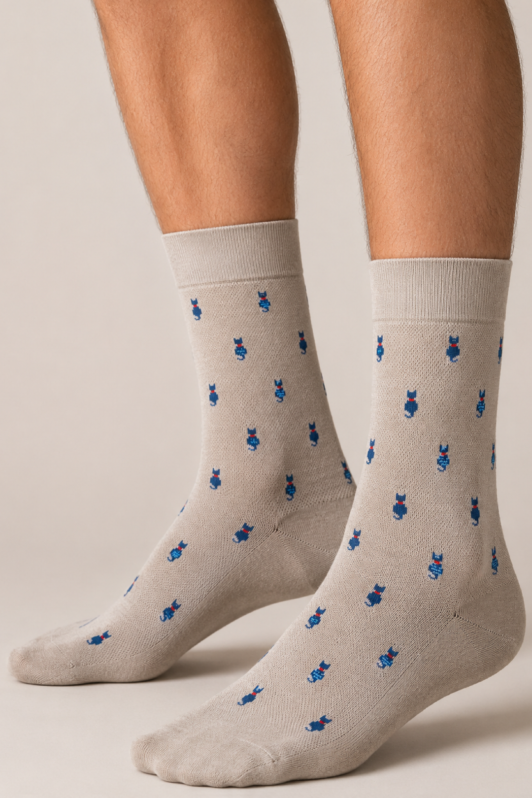 Bas à motif chats