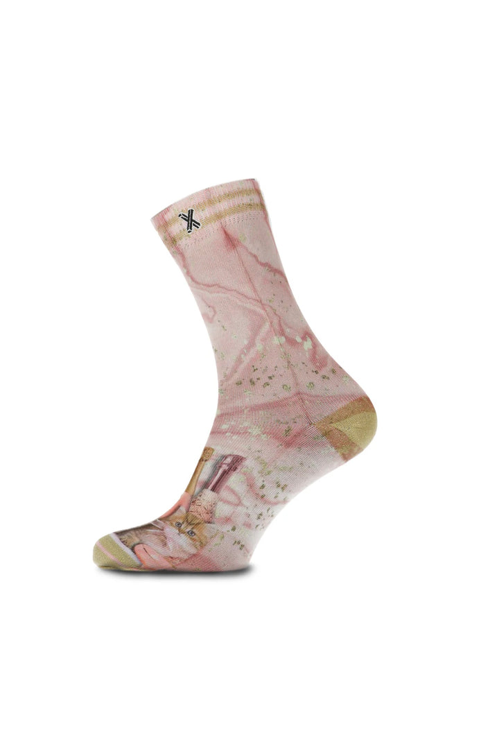 Chaussettes champagne rose