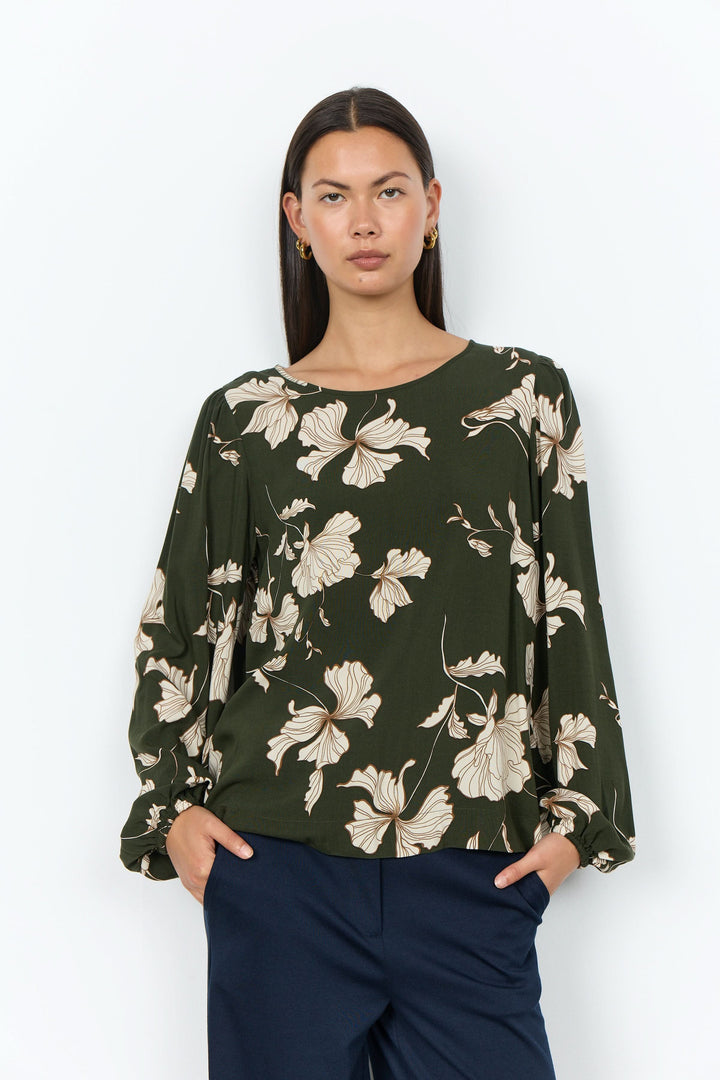 Blouse Hamida fluide à imprimé floral