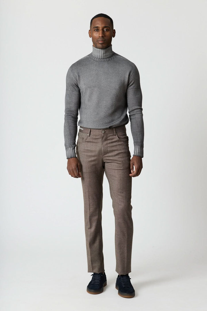 Pantalon habillé 5 poches en laine