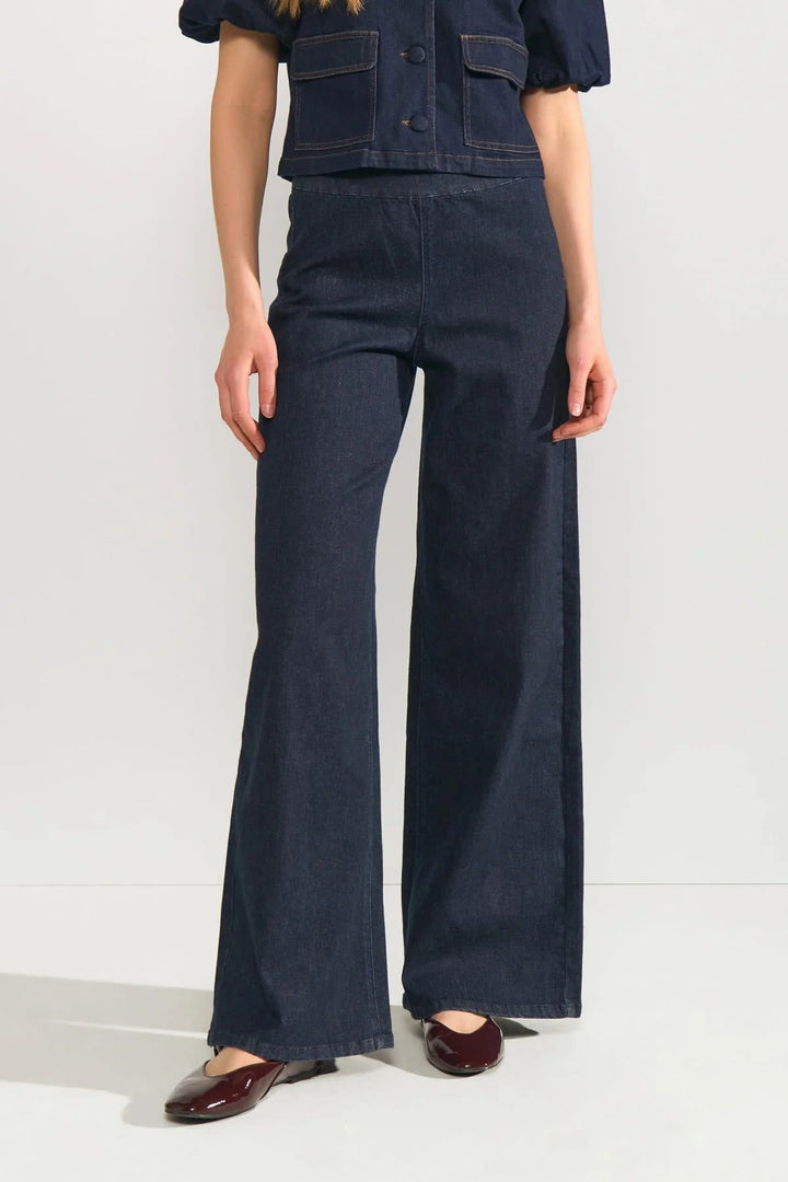 Jean à jambe large pour femme Numph