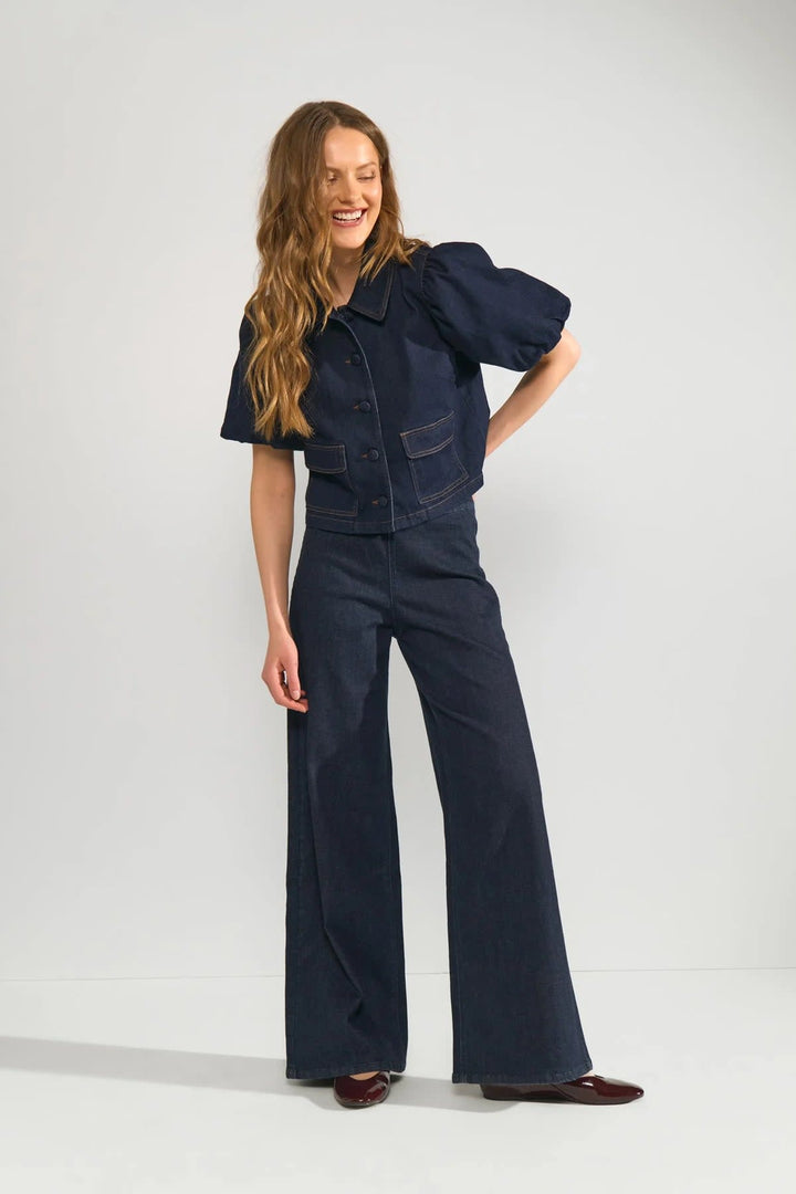 Jean à jambe large pour femme Numph