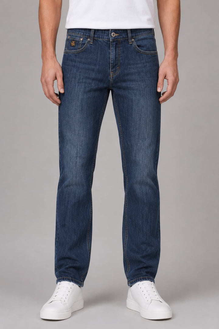 Vue de côté jean coupe classique Black Bull homme denim brut - Valérie Simon