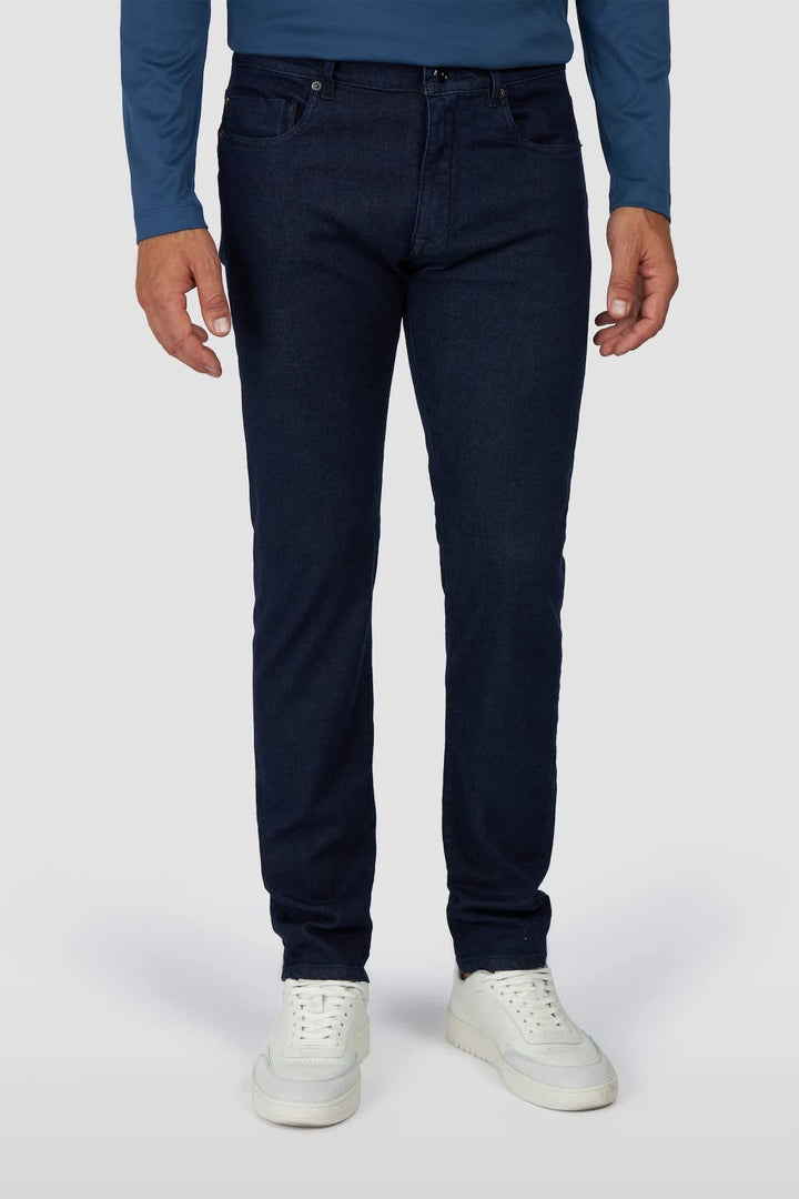 Blue tailored-fit jeans front view for men Paul and Shark